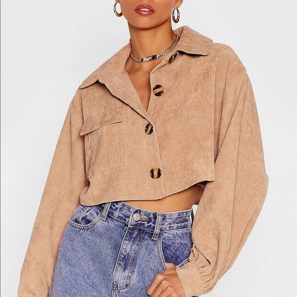 Nasty Gal Other - corduroy crop top